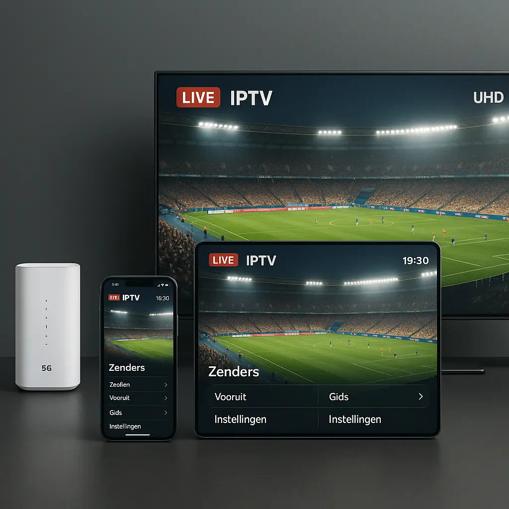 IPTV-streaming via 5G op meerdere apparaten met hoge kwaliteit