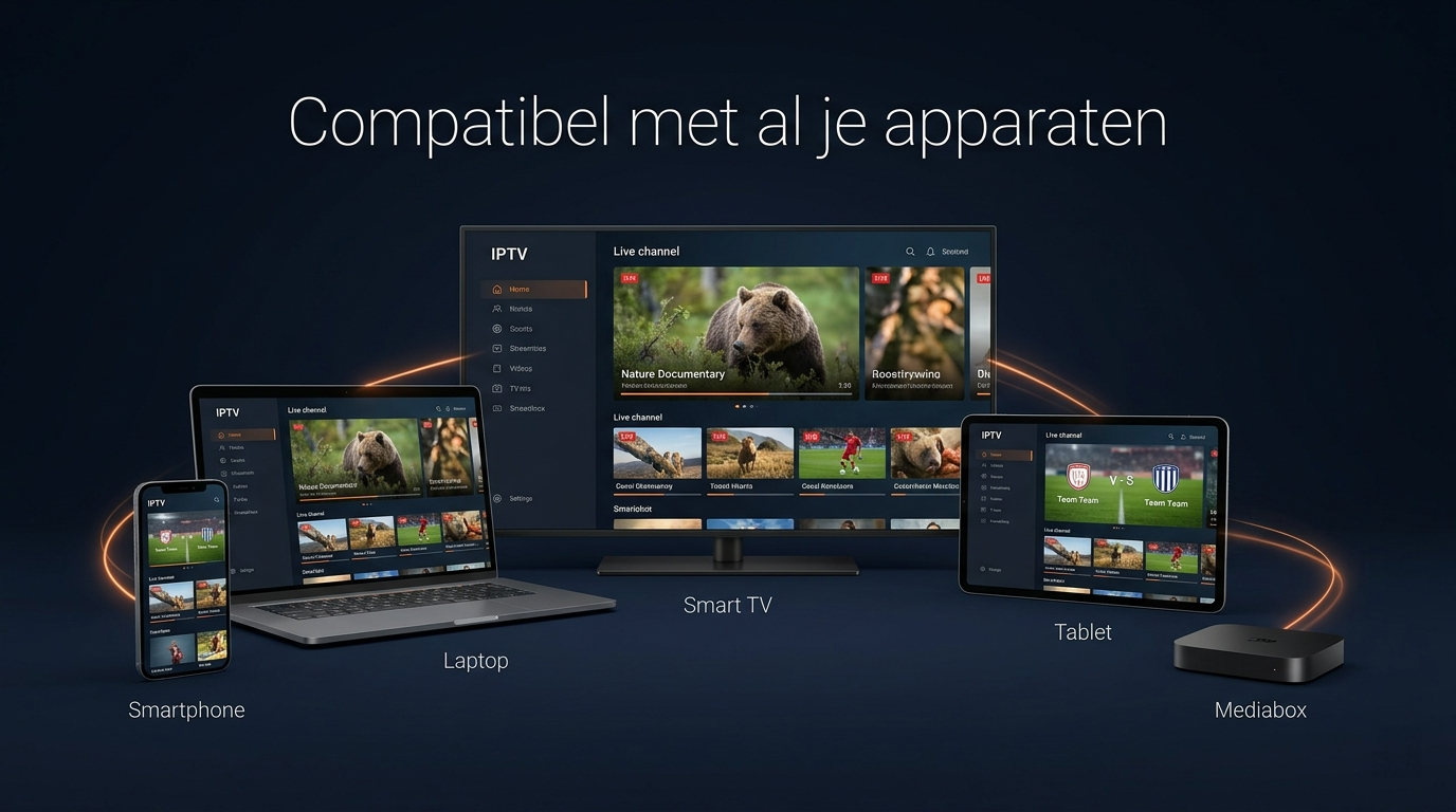 Apparaten en compatibiliteit na IPTV kopen — smart-tv, mediabox, smartphone, tablet